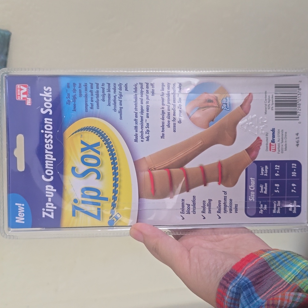 Tan Compression Socks - Picture 2 of 2